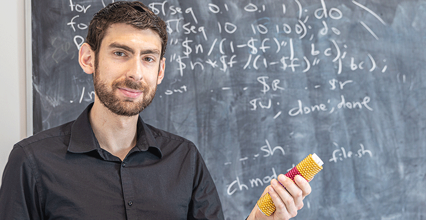 Physics Professor Daniel Beller is investigating how biological matter is able to self-organize.