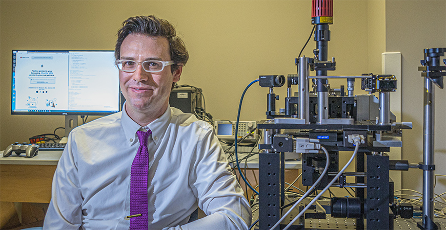 Physics Professor Dustin Kleckner studies structure in fluid and soft matter systems.