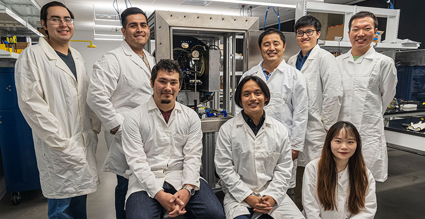 Professor Li and his student research team