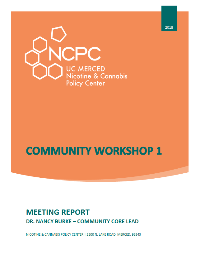 NCPC Community Workshop Report 1