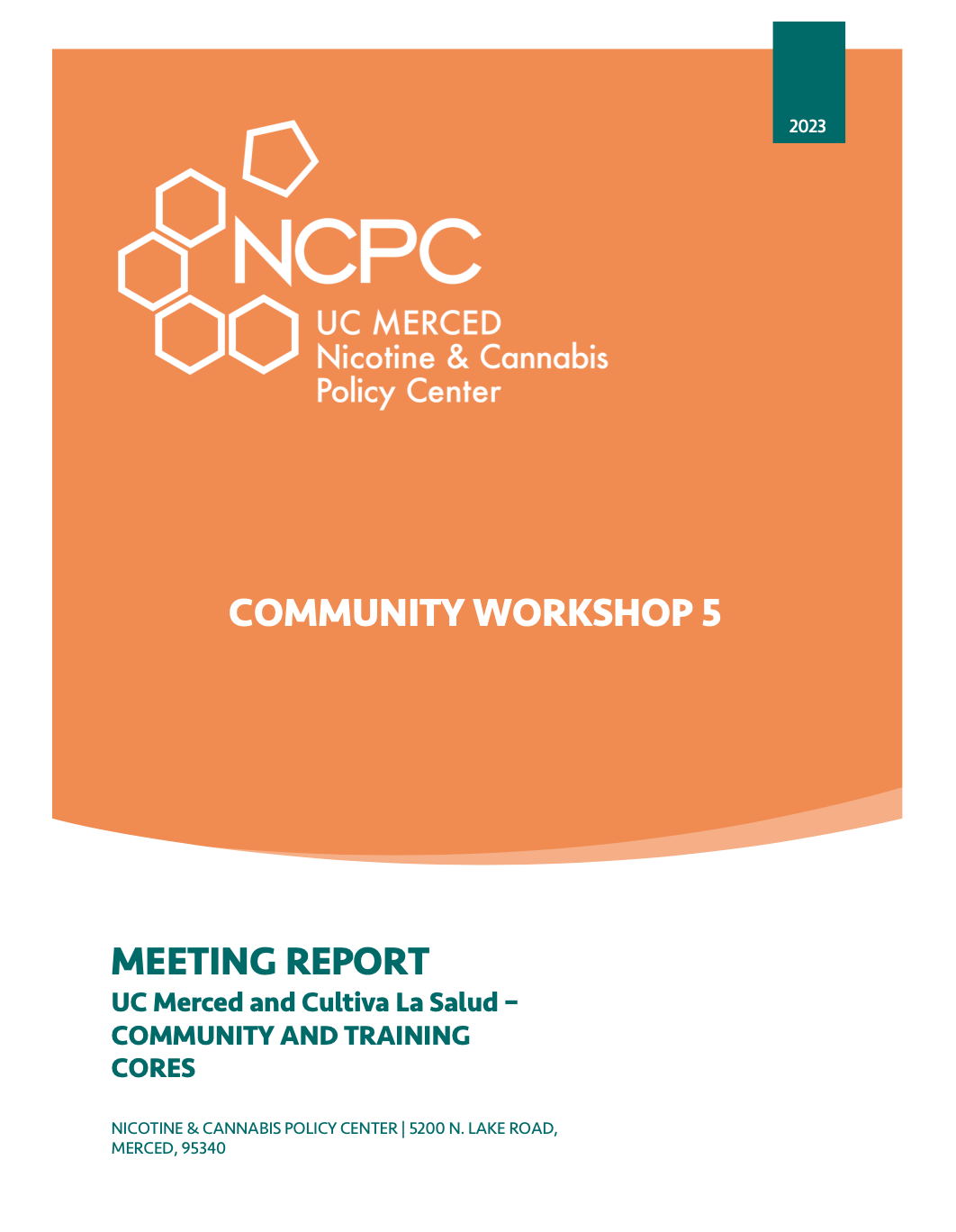 NCPC Community Core Workshop 5